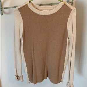 J. Crew Brown Sweater with Zipper Detailing